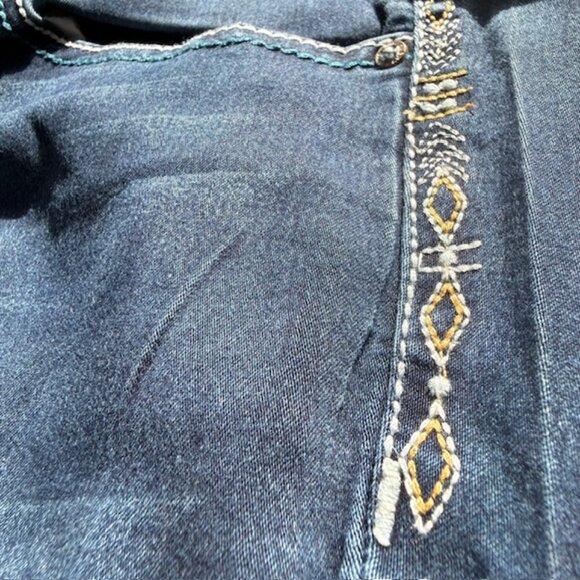 HYDRAULIC✨ LOLA CURVY Low-Rise Bootcut Jeans 👖 Embroidered Bling Size 5/6 - Picture 10 of 16